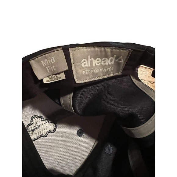 Ahead Performance Mid Fit Baseball Cap Unisex One Size Blue Camo Cotton Fitted - Picture 2 of 2